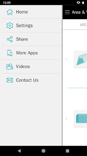 Area Volume Calculator - عکس برنامه موبایلی اندروید