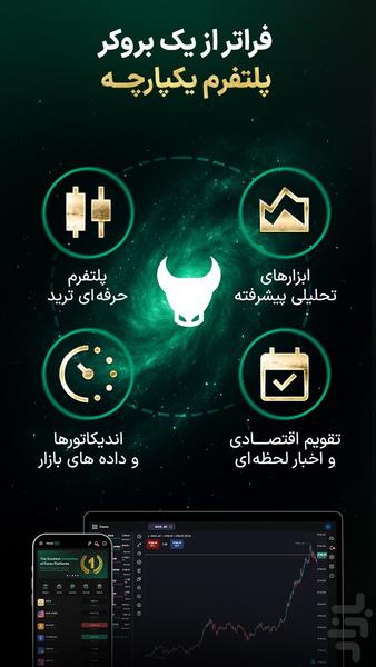 ترندو بروکر: ترید فارکس و طلا - عکس برنامه موبایلی اندروید