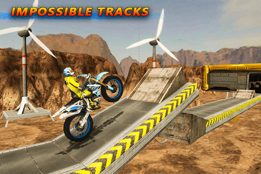 Tricky Bike Stunt Racing Sim - Gameplay image of android game