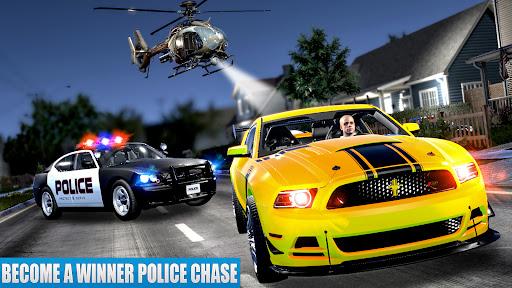 US Police Car driving Chase 3D - Gameplay image of android game