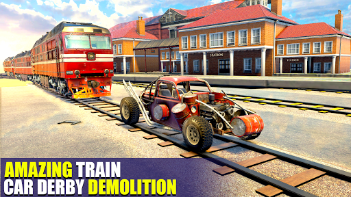 Train Car Crash Derby Game 3D - Gameplay image of android game