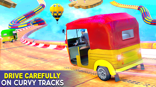 Tuk Tuk Taxi Driving Games 3D - Gameplay image of android game