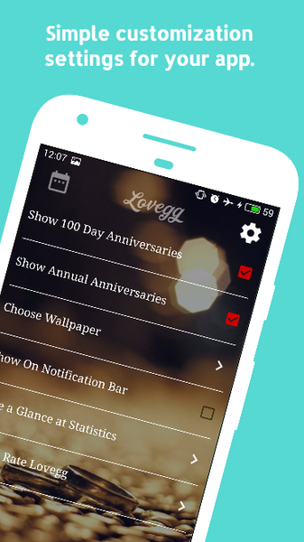 Lovegg - Love Calendar - عکس برنامه موبایلی اندروید