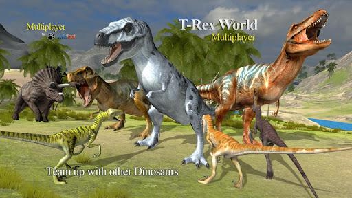 T-Rex World Multiplayer - Gameplay image of android game