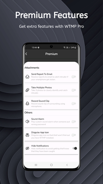 WTMP App: Who Touched My Phone - عکس برنامه موبایلی اندروید