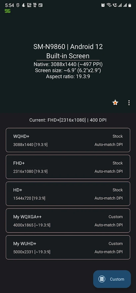 Pixels: Resolution+DPI Changer - Image screenshot of android app