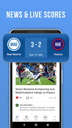 Real Live: Not official soccer app for Madrid Fans - Image screenshot of android app