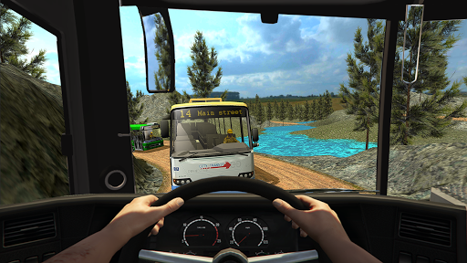 Modern Mountain Bus Driver : Uphill Coach Driving - Gameplay image of android game