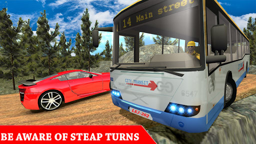 Modern Mountain Bus Driver : Uphill Coach Driving - Gameplay image of android game