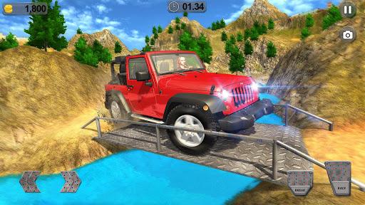 Offroad 4x4 Dirt Parking Trials Simulator 2017 - Gameplay image of android game