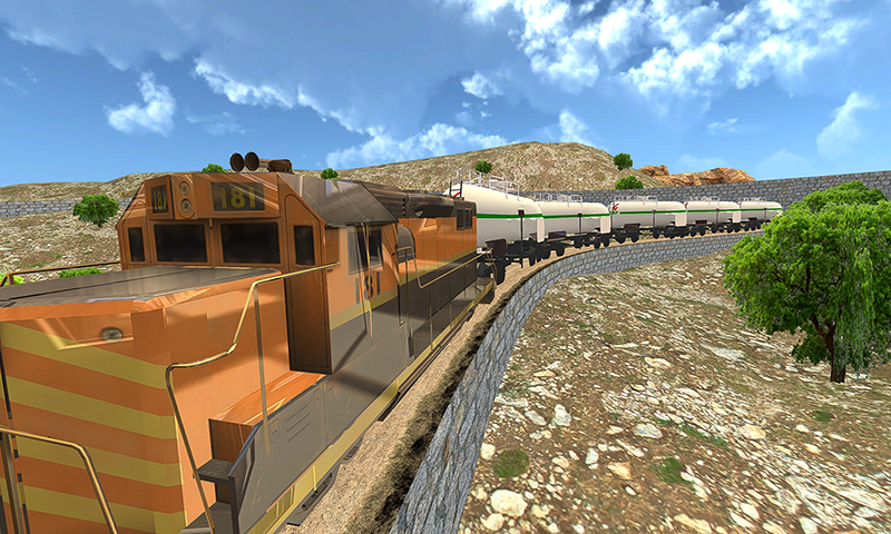 Oil Tanker Train Driving Sim : - Image screenshot of android app