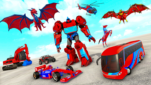 Multi Robot Car Transform Bat - عکس بازی موبایلی اندروید