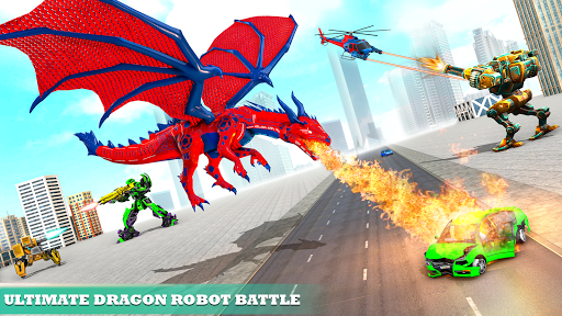 Multi Robot Car Transform Bat: Bus Robot Games - Gameplay image of android game