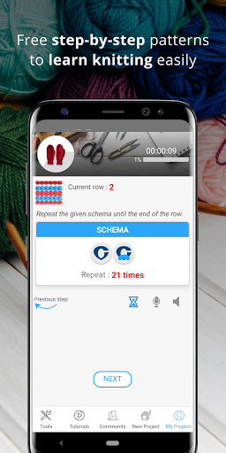 Knitting Genius, learn to knit - عکس برنامه موبایلی اندروید