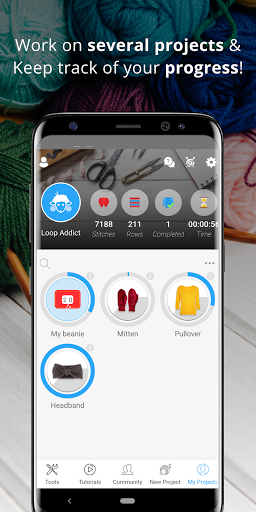 Knitting Genius, learn to knit - عکس برنامه موبایلی اندروید