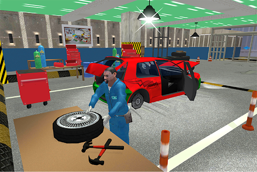 Car Mechanic Robot Workshop - Gameplay image of android game