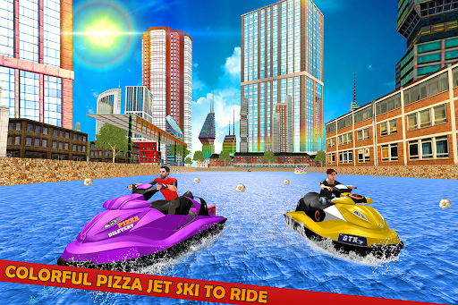 Pizza Delivery Jet Ski Games - عکس بازی موبایلی اندروید