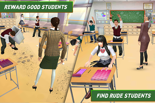 School Intelligent Teacher 3D - Gameplay image of android game