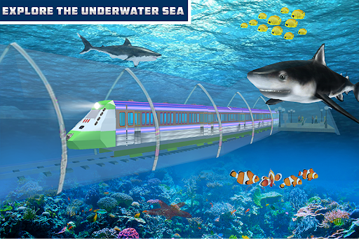Pro Train Sim Underwater Game - Gameplay image of android game