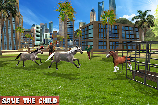 Wild Horse Simulator Game - Gameplay image of android game