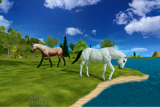 Wild Horse Simulator Game - Gameplay image of android game