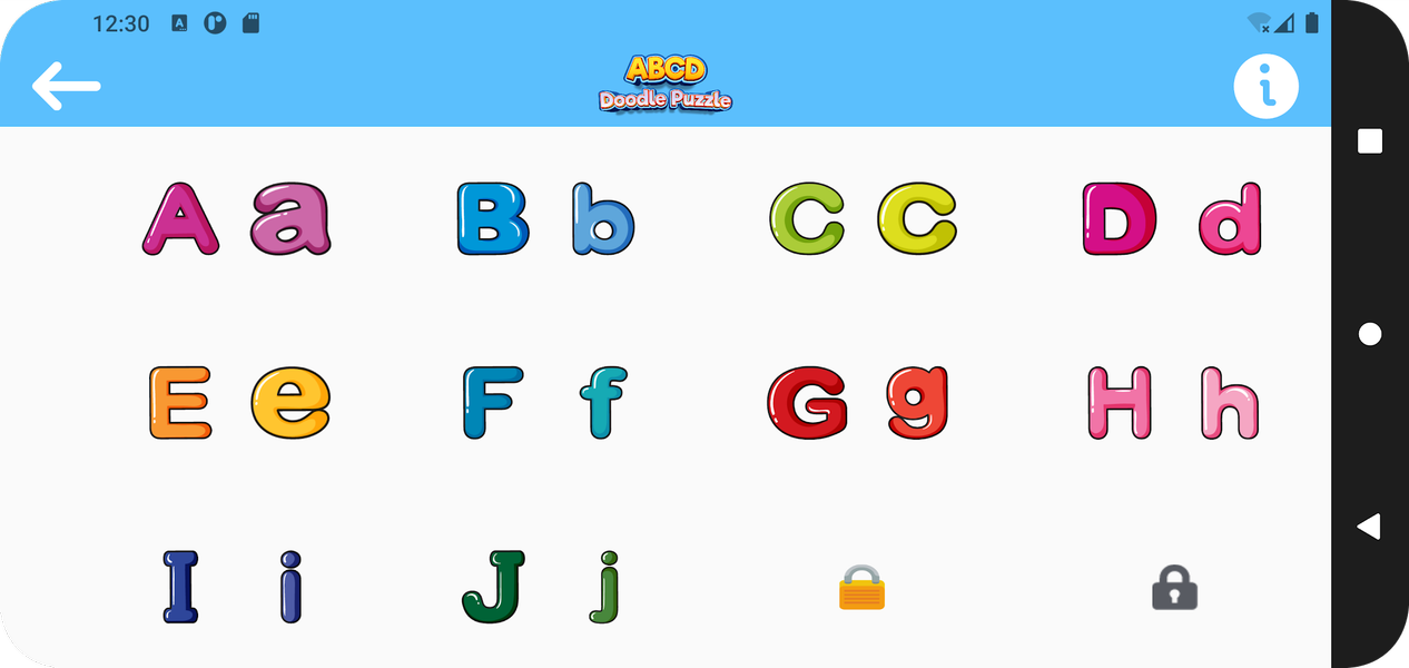 ABCD Doodle Puzzle - Gameplay image of android game