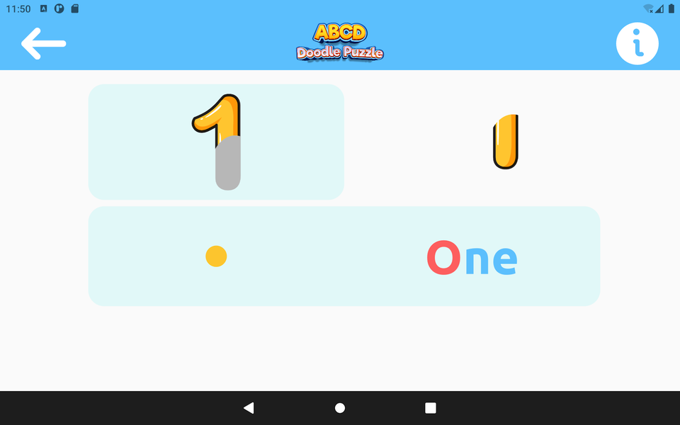 ABCD Doodle Puzzle - Gameplay image of android game