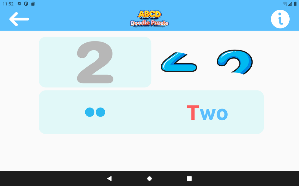 ABCD Doodle Puzzle - Gameplay image of android game