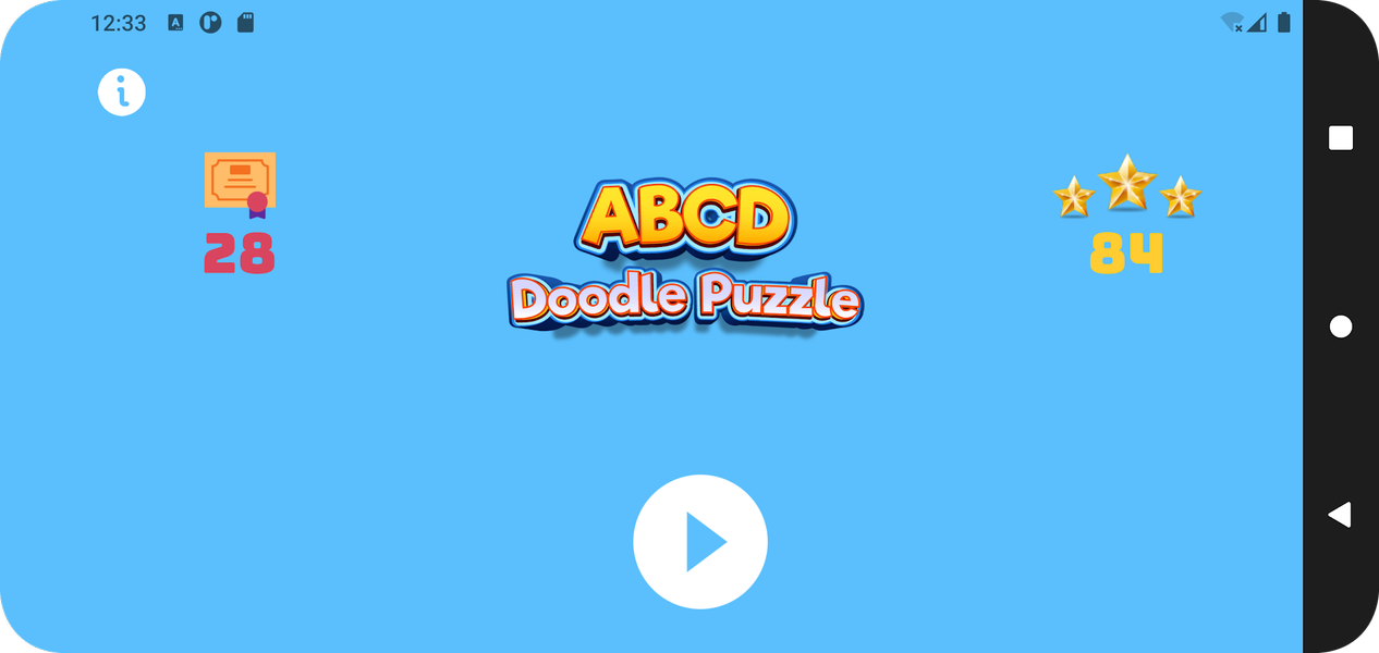 ABCD Doodle Puzzle - Gameplay image of android game