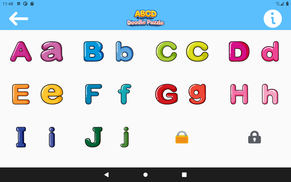ABCD Doodle Puzzle - Gameplay image of android game