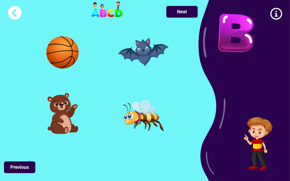 Alphabets Learning Toddles - Image screenshot of android app