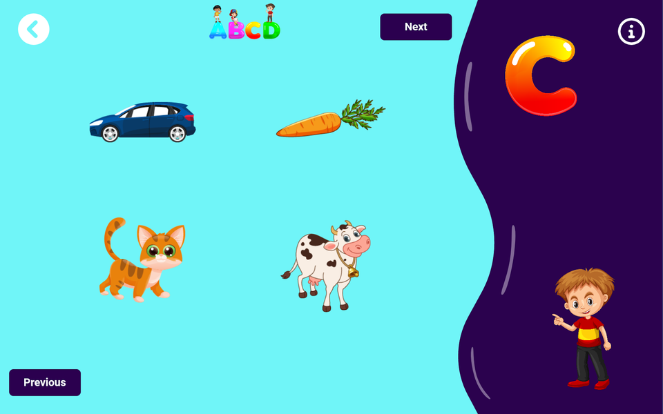 Alphabets Learning Toddles - Image screenshot of android app