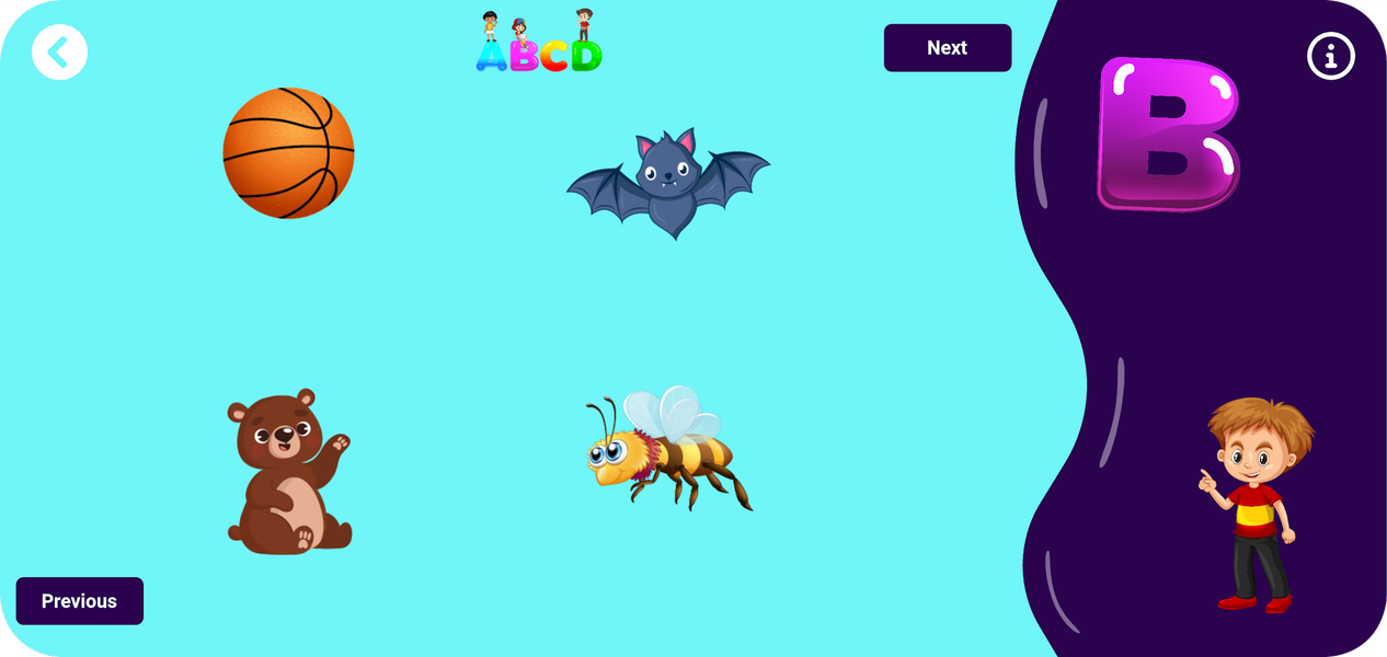 Alphabets Learning Toddles - Image screenshot of android app