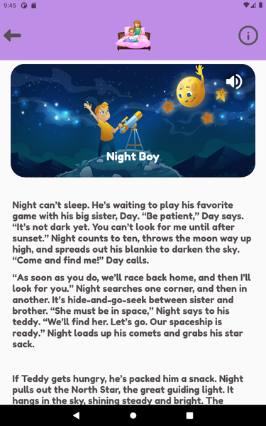 Bedtime Story - Image screenshot of android app