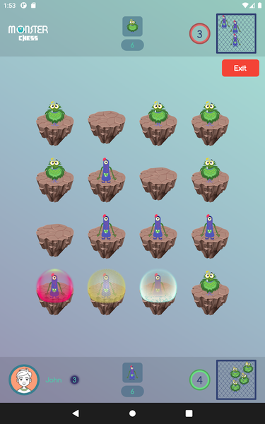 Monster Chess Pro - Gameplay image of android game