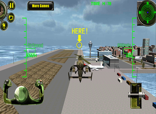 3D Army Navy Helicopter Sim - Gameplay image of android game
