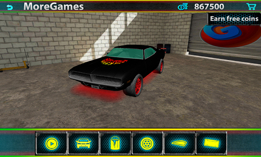 3D Car Tuning Park Simulator - Gameplay image of android game