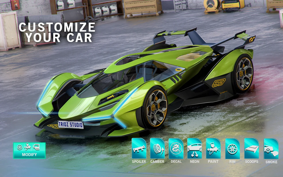 Lambo Game Super Car Simulator - Gameplay image of android game