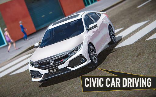 Civic Car Simulator Civic Game - Gameplay image of android game