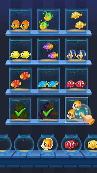 Fish Sort ۳D: Match Puzzle - عکس بازی موبایلی اندروید