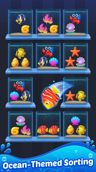 Fish Sort ۳D: Match Puzzle - عکس بازی موبایلی اندروید