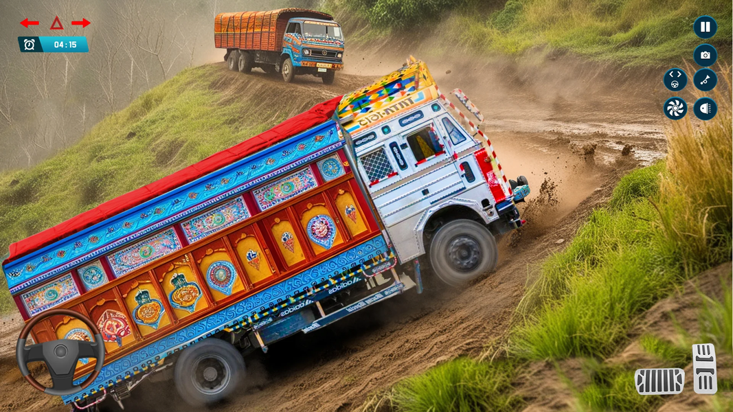Indian Ultra Truck Driving Sim - Gameplay image of android game
