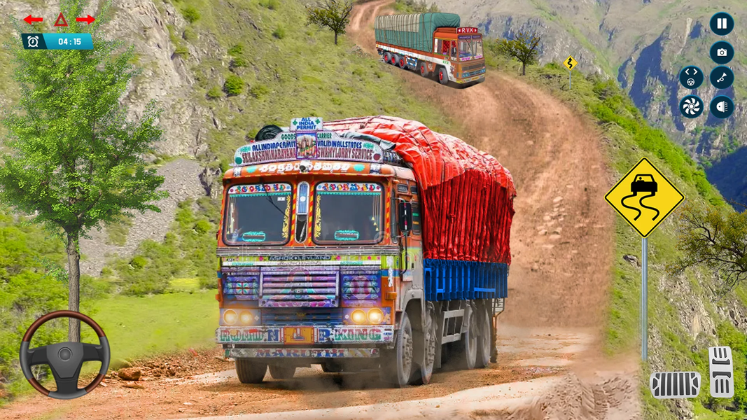 Indian Ultra Truck Driving Sim - Gameplay image of android game