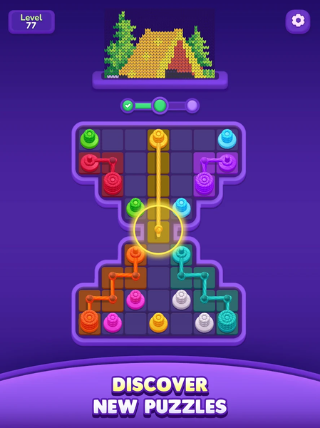 Loom Flow - Connect Colors - Gameplay image of android game