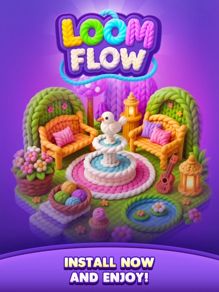 Loom Flow - Connect Colors - Gameplay image of android game