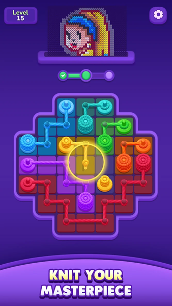 Loom Flow - Connect Colors - Gameplay image of android game