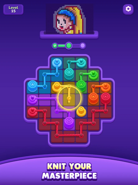 Loom Flow - Connect Colors - Gameplay image of android game