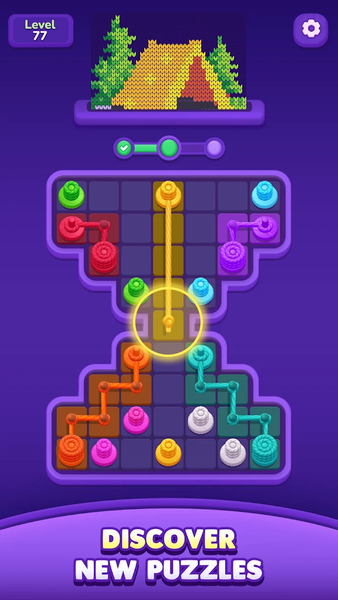 Loom Flow - Connect Colors - Gameplay image of android game
