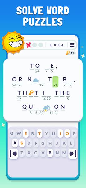 Cryptogram: Logic Puzzle Game - Gameplay image of android game