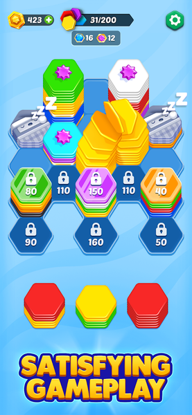 HexaGo - Sorting Puzzle - عکس بازی موبایلی اندروید